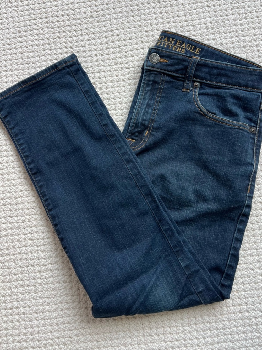 Men's AE Extreme Flex Indigo Slim Straight Jeans